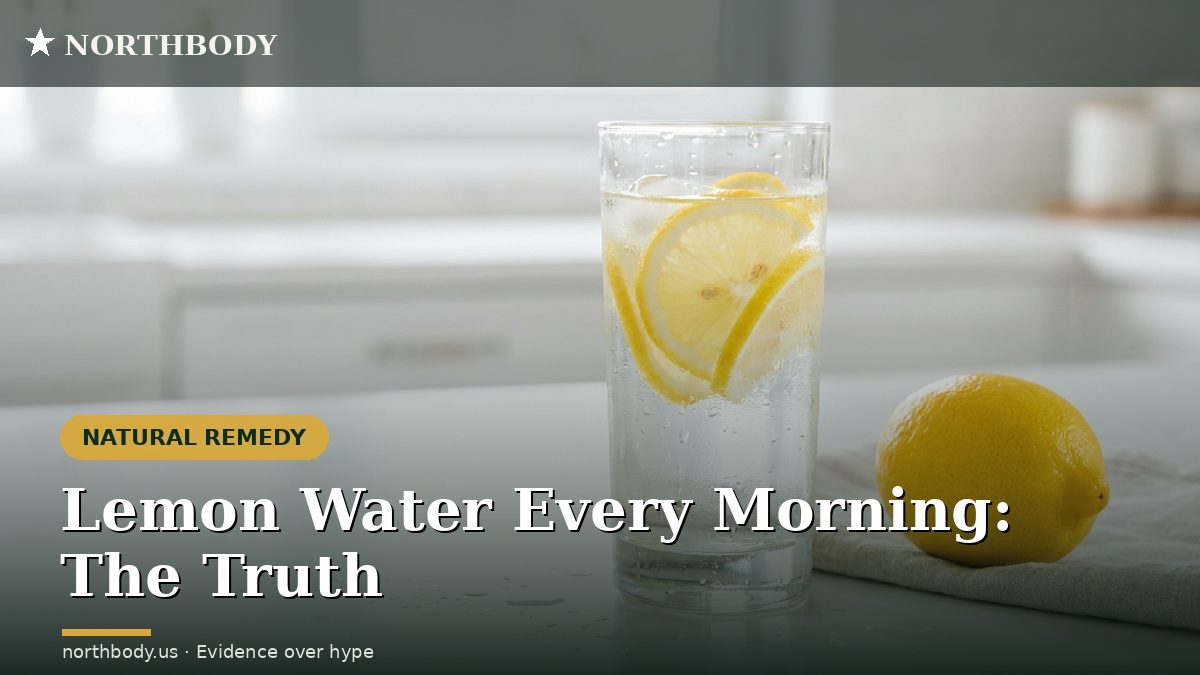 Lemon water every morning